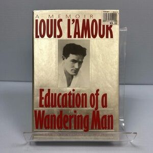 Education of a Wandering Man by Louis L'Amour - Gold & Red Hardcover